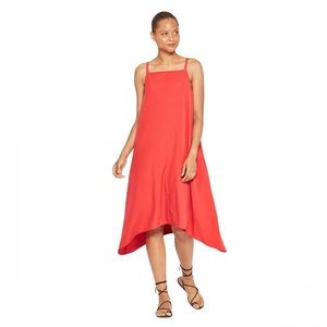 Prologue Red Flowy Midi Dress